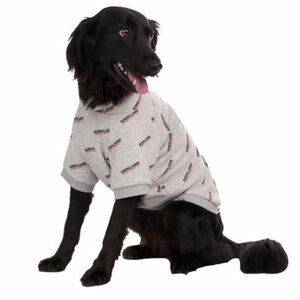 NWT Kirkland Signature Logo Pet Hoodie for Dog / Cat GRAY - size M cozy winter